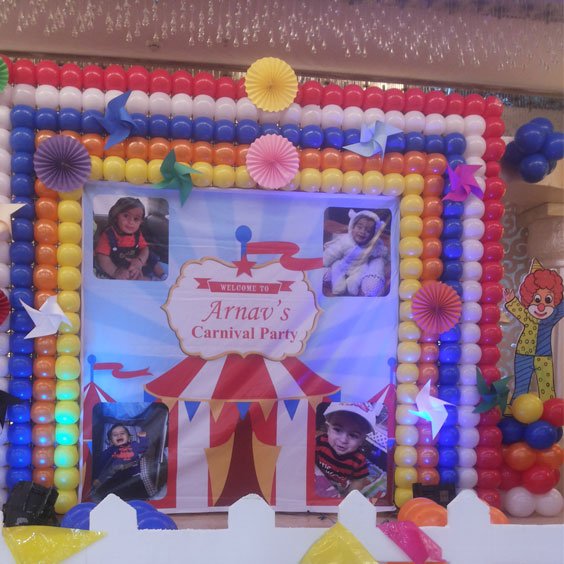 Carnival birthday party decoration in Jaipur