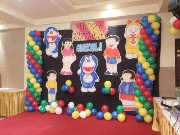 Doraemon birthday decoration in Jaipur