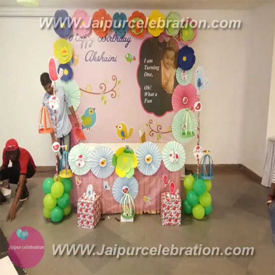 Bird birthday decoration in Jaipur
