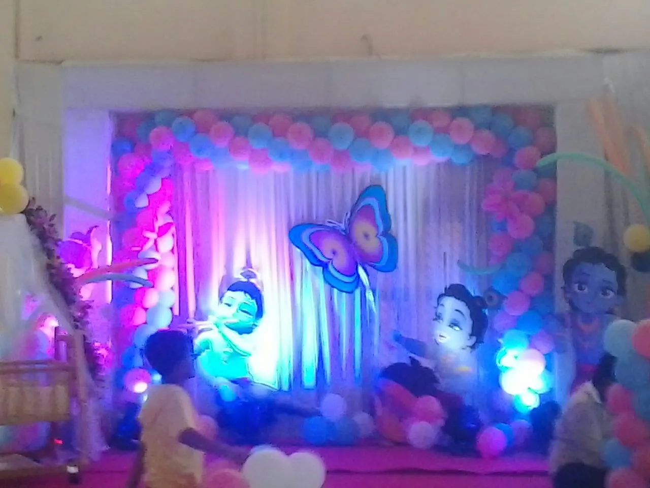 Krishna Theme birthday decoration in Jaipur