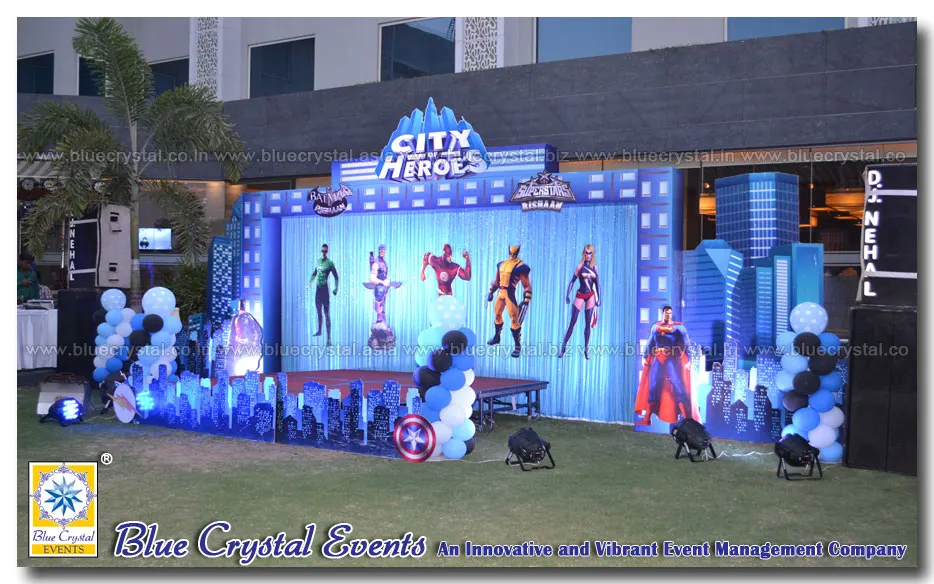 Super Heroes birthday decoration in Jaipur