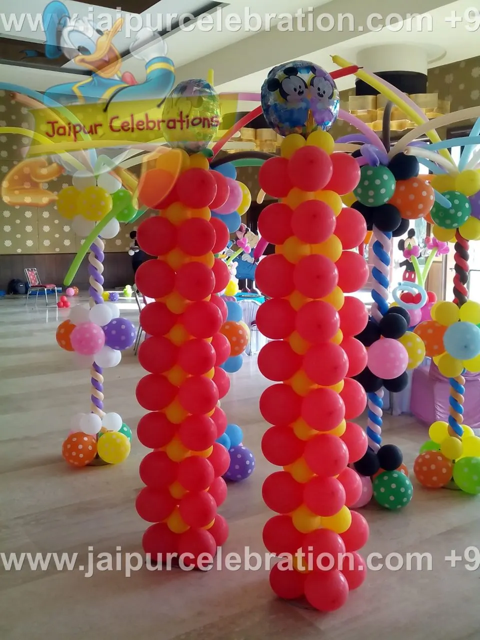 Pillers Column – birthday decoration in Jaipur