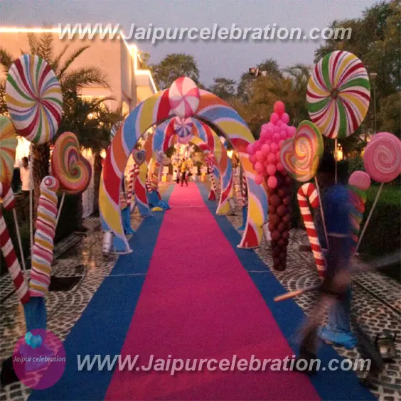 Candyland birthday decoration in Jaipur