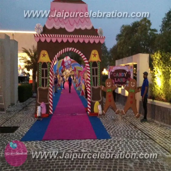 Candyland birthday decoration in Jaipur