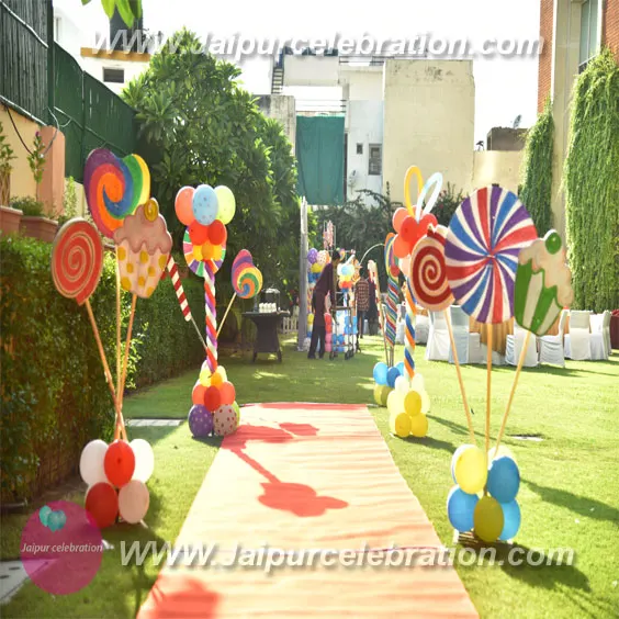 Candyland birthday decoration in Jaipur