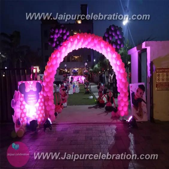 Minnie Mouse birthday decoration in Jaipur