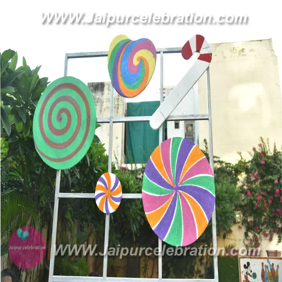 Candyland birthday decoration in Jaipur