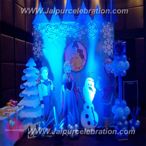 Disney Frozen birthday decoration in Jaipur