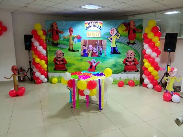Motu Patlu birthday decoration in Jaipur