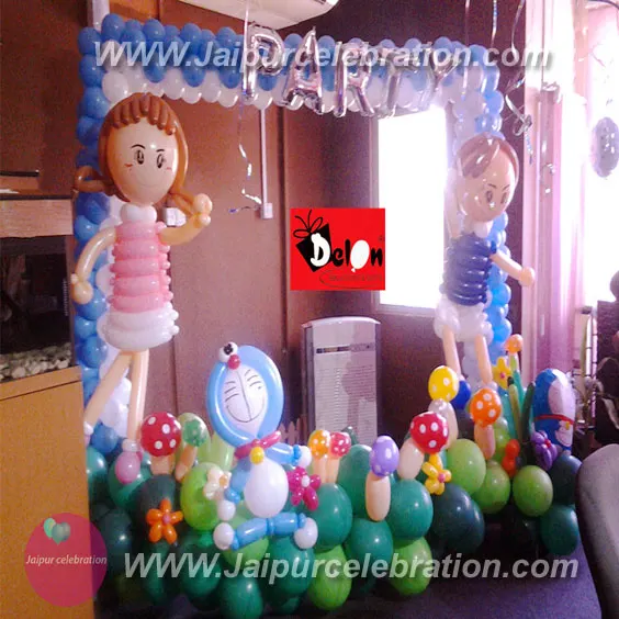 Doraemon birthday decoration in Jaipur