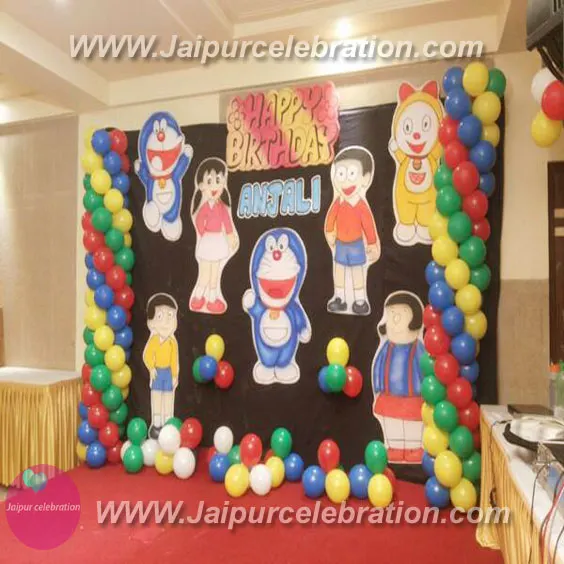 Doraemon birthday decoration in Jaipur