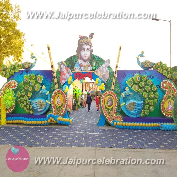 Krishna Theme birthday decoration in Jaipur