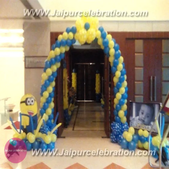 Minions birthday decoration in Jaipur