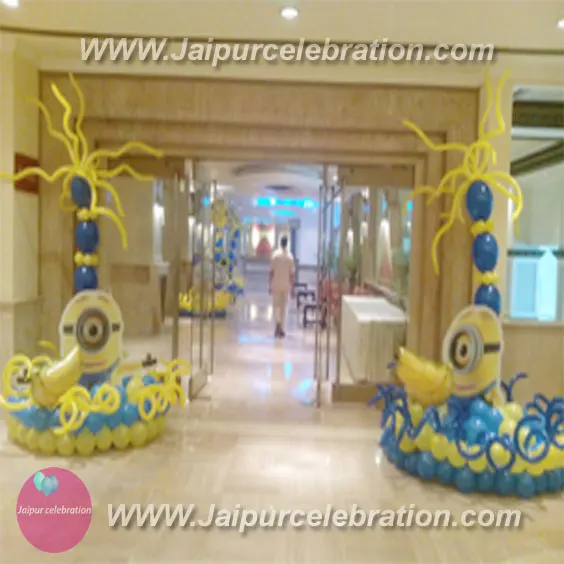 Minions birthday decoration in Jaipur