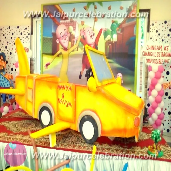 Motu Patlu birthday decoration in Jaipur